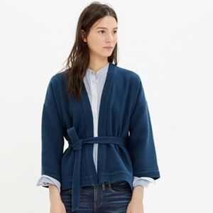 Madewell Blue Wrap Jacket